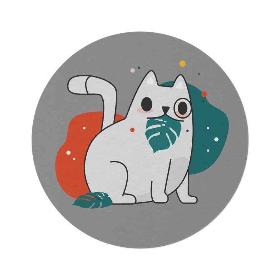 Playful Cat Round Rug | 60" Diameter – Cozy Home Decor for Animal Lovers