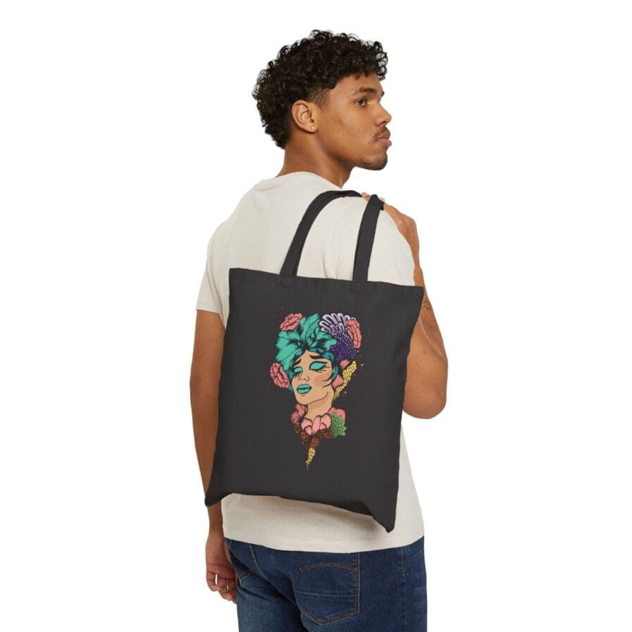 Eco Floral Tote Cotton Shopping Bag