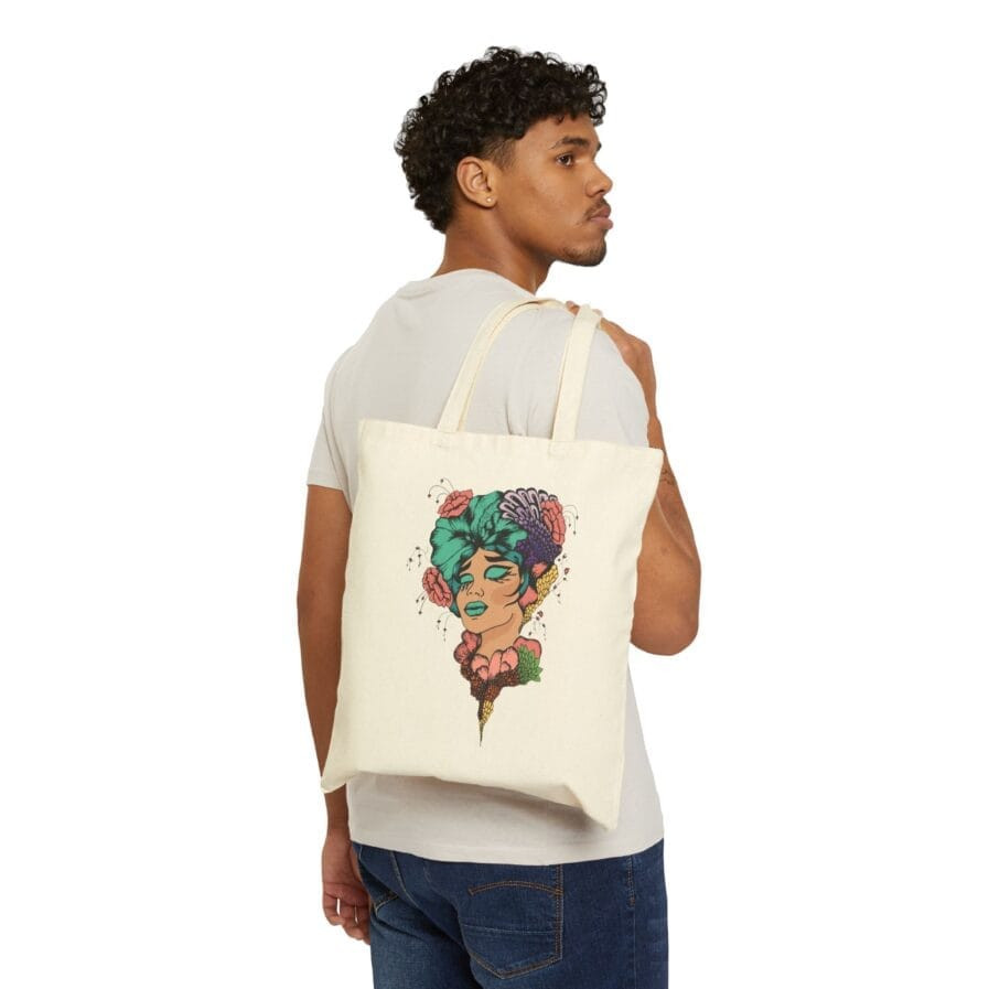 Eco Floral Tote Cotton Shopping Bag