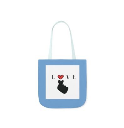 Love Canvas Tote Bag with Colorful Straps - Perfect Gift for Valentine's Day