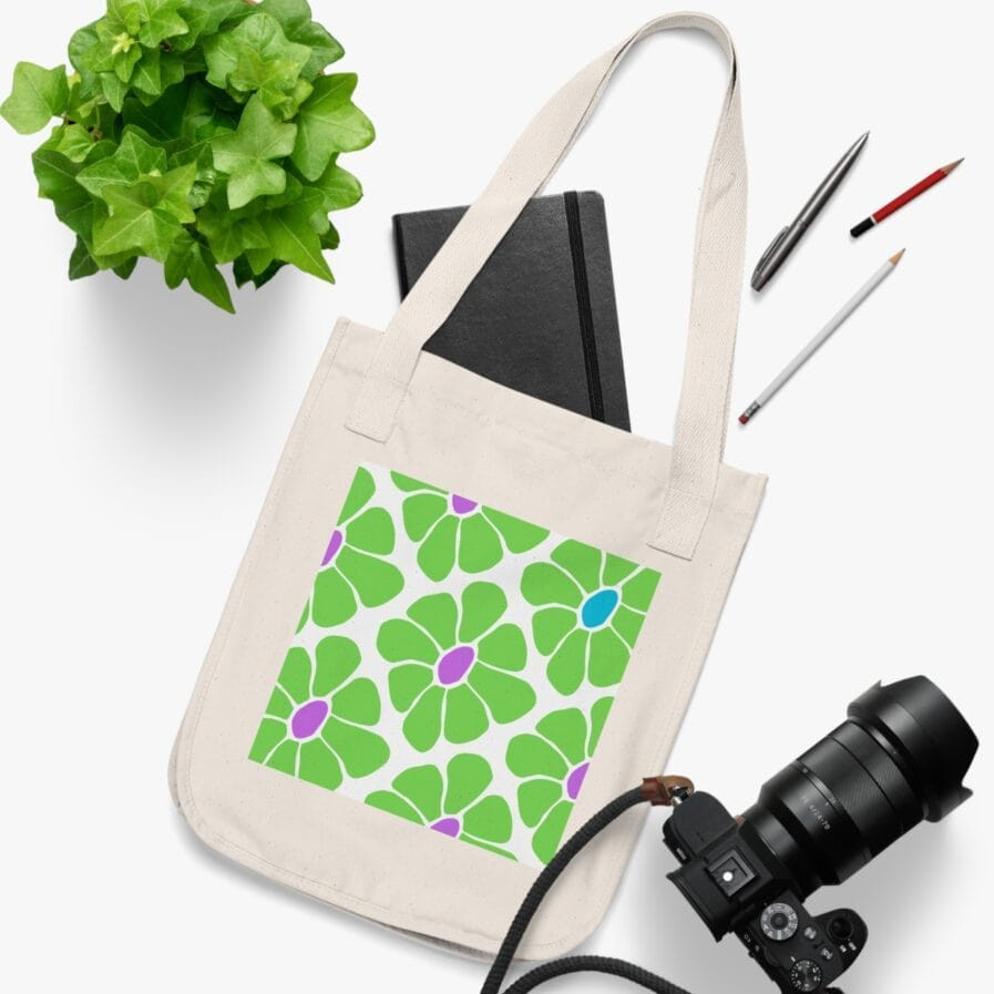 Eco-Friendly Floral Tote Bag - Perfect for Shopping, Picnics & Everyday Use