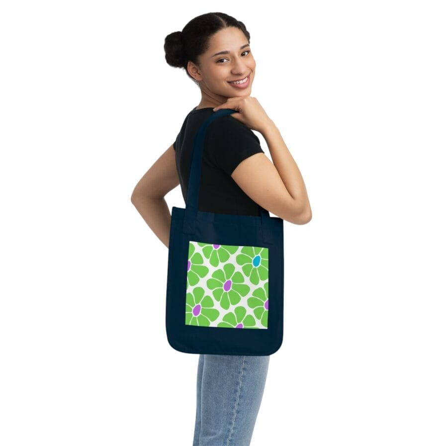 Eco-Friendly Floral Tote Bag - Perfect for Shopping, Picnics & Everyday Use