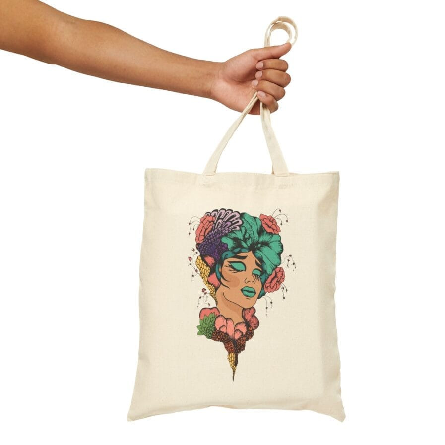 Eco Floral Tote Cotton Shopping Bag