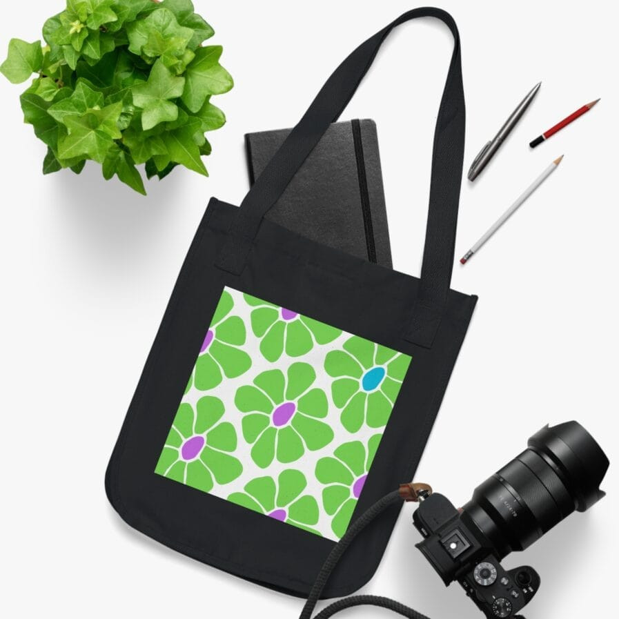 Eco-Friendly Floral Tote Bag - Perfect for Shopping, Picnics & Everyday Use