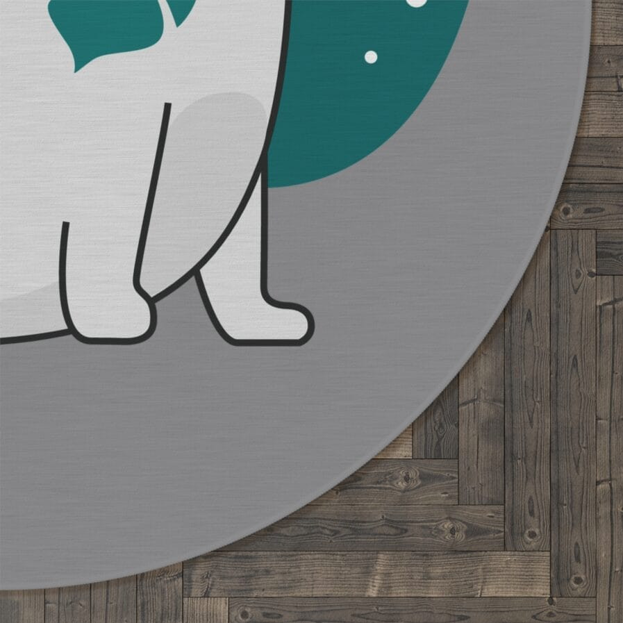 Playful Cat Round Rug | 60" Diameter – Cozy Home Decor for Animal Lovers