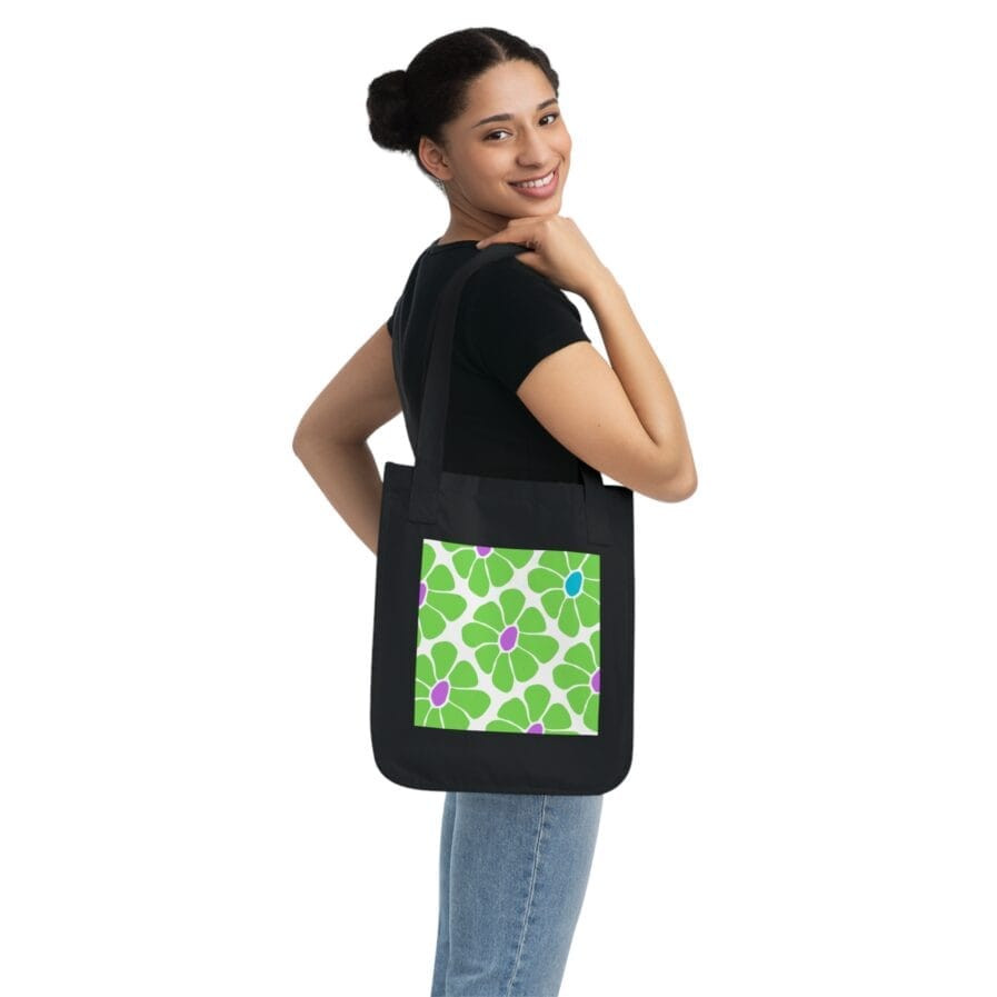 Eco-Friendly Floral Tote Bag - Perfect for Shopping, Picnics & Everyday Use