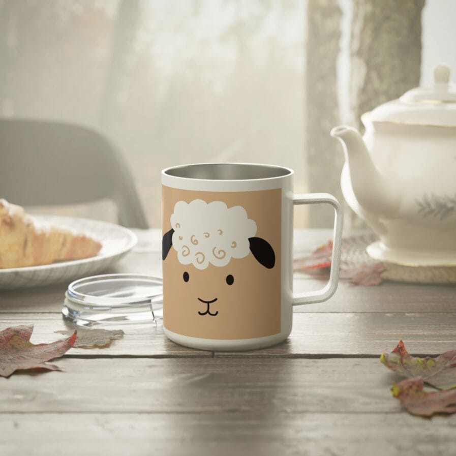 Cute Animal Insulated Coffee Mug, Fun Gift for Animal Lovers, Travel Mug