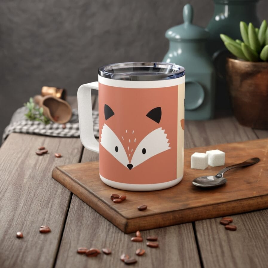 Insulated Coffee Mug – Fun Travel Mug for Animal Lovers, 10oz, Warm Drinks On-the-Go