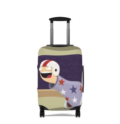 Funny Face Luggage Cover, Travel Suitcase Protector, Gift for Traveler